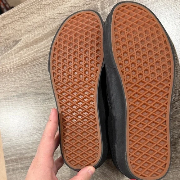 Vans Classic Black Canvas Slip-Ons - Picture 4 of 4